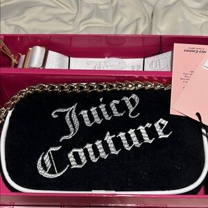 Juicy Couture Black and White Crossbody Bag